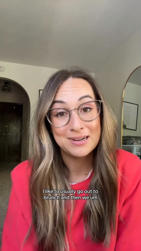 “It’s Mother’s Day, not Grandmother’s Day,” Emily Wehner said in a viral video. tiktok/@emily_wehner
