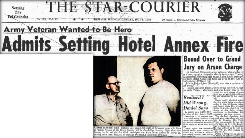 The front page of the July 1, 1958 Star-Courier