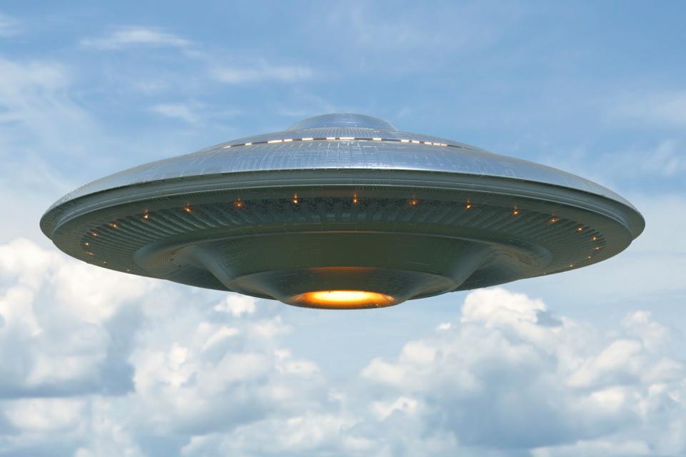 <p>Getty</p> Illustration of an unidentified flying object