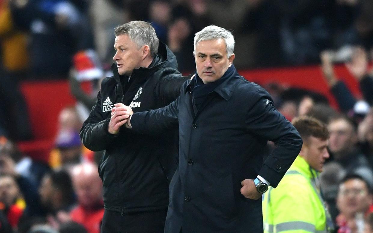 The spotlight will fall again on either Ole Gunnar Solskjaer or Jose Mourinho - GETTY IMAGES