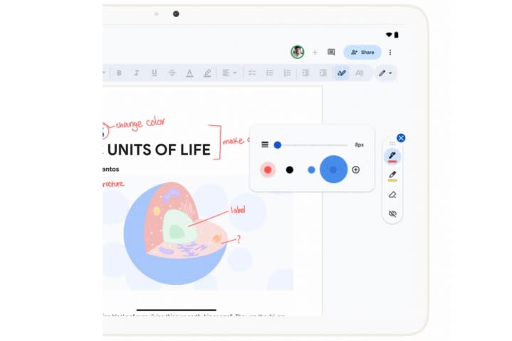 Annotation in Google Docs.
