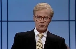 Dana Carney as John McLaughlin in "Saturday Night Live"