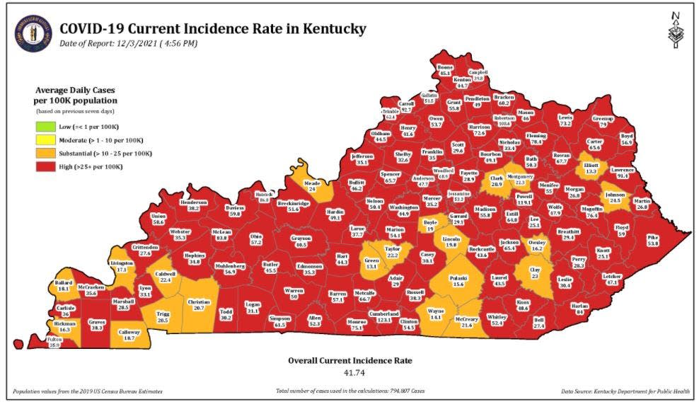 Dec. 3, 2021 red counties