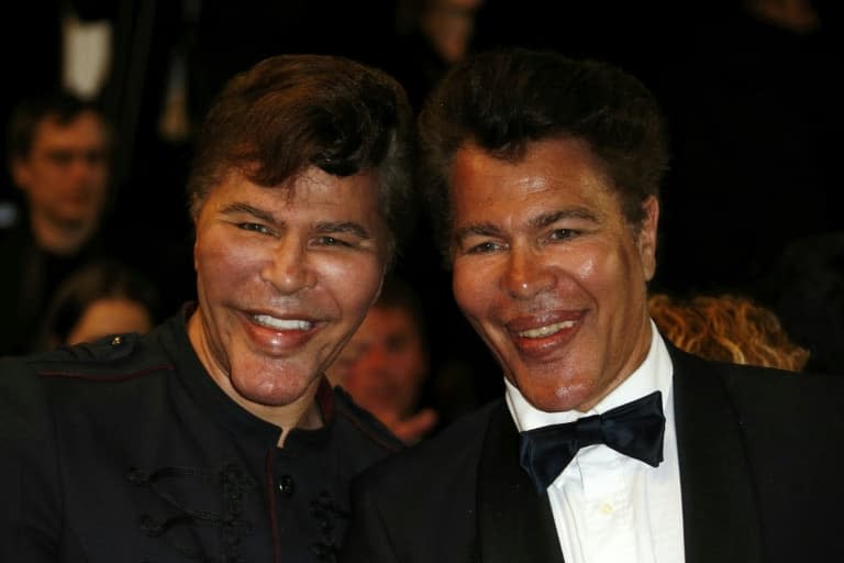 Les frères Grichka et Igor Bogdanoff le 24 mai 2013 au festival de Cannes  - Valery HACHE © 2019 AFP