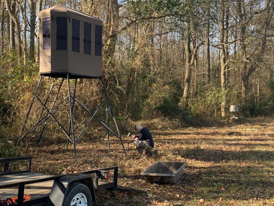 Nanticoke Outfitters, LLC manages a number of deer and duck blinds on their hunting property as part of their services for clients.