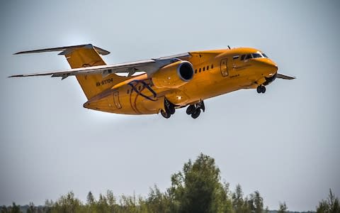 A 2017 photo of the Saratov Airlines plane that crashed - Credit: Marina Lystseva/AFP/Getty Images