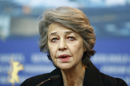 Actress Charlotte Rampling, honored with the Honorary Golden Bear award, attends a news conference at the 69th Berlinale International Film Festival in Berlin, Germany, February 14, 2019. REUTERS/Fabrizio Bensch