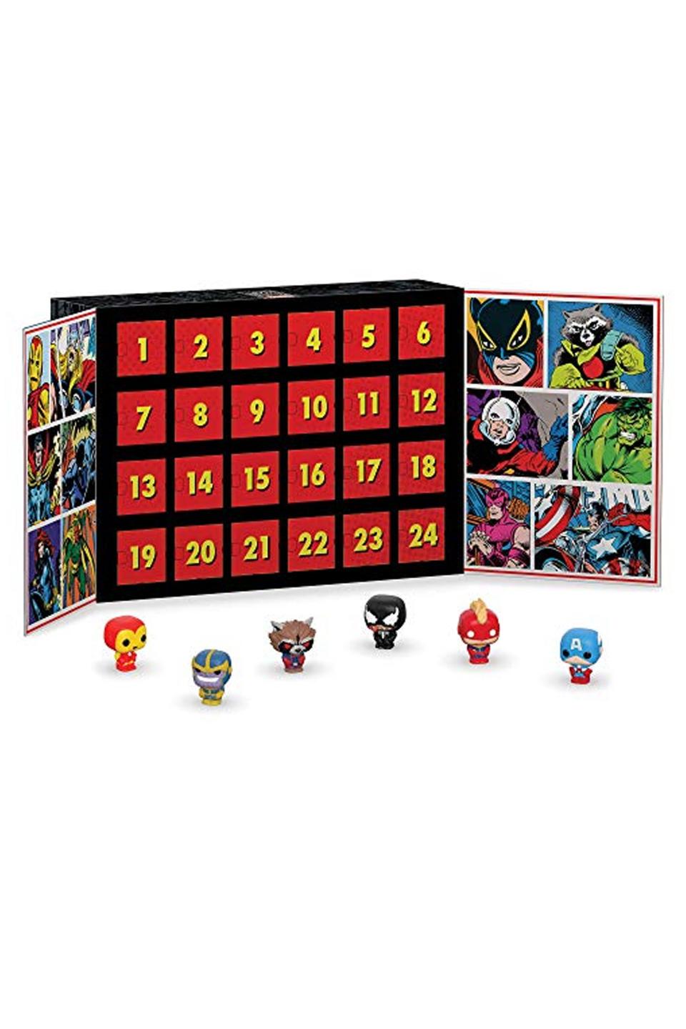 <p><strong>Funko</strong></p><p>amazon.com</p><p><strong>$51.93</strong></p><p>If a man in your life is a comic book or superhero junkie, look no further than this Marvel advent calendar, which contains 24 small versions of popular Marvel characters. Because what's better than counting down to the holidays with Captain America, Iron Man, and the Hulk?!</p>