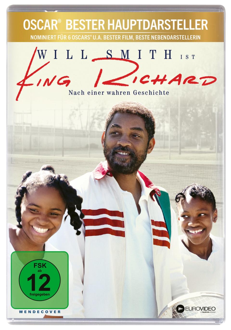 "King Richard" erzählt die Erfolgsgeschichte der Williams-Schwestern Serena und Venus nach, im Fokus steht aber vor allem ihr Vater Richard.  (Bild: EuroVideo / Warner Bros.)