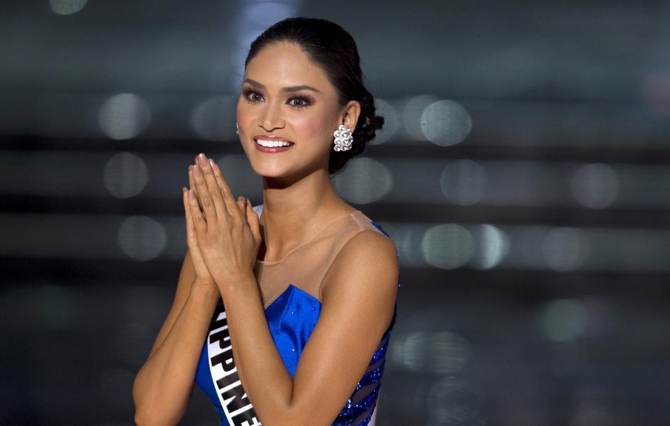 Miss Philippines Pia Alonzo Wurtzbach competes in the 2015 Miss Universe Pageant in Las Vegas