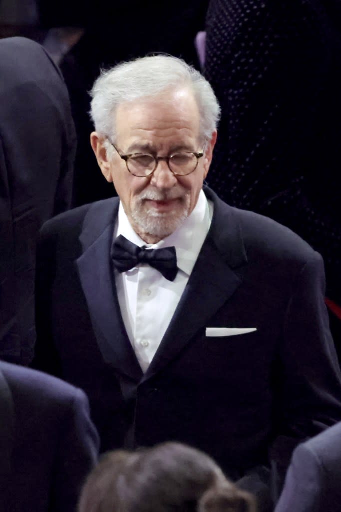 Steven Spielberg attended George Lucas’ 80th birthday party. Getty Images