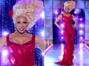 <p>RuPaul served flamenco dancer emoji REALNESS during season 7's final judging panel. With her signature golden locks teased for the gods to show off her stunning diamond-drop earrings, the 6 foot 4 inch queen worked every inch of that sparkling sequin red gown. Annnnnd what.</p><p>💃🏼💃🏼💃🏼💃🏼💃🏼</p>