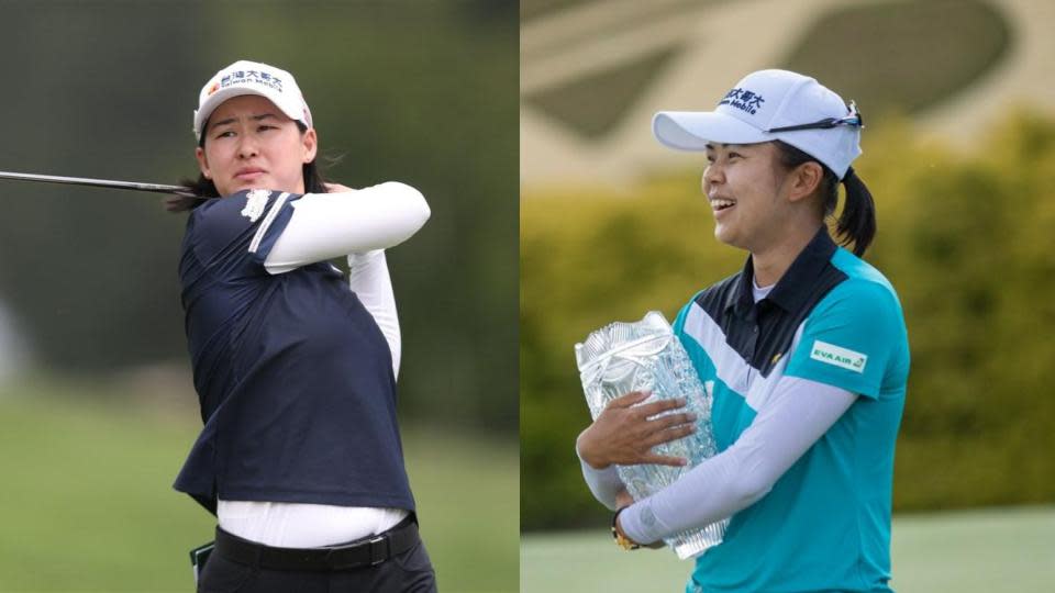 李旻（左）徐薇淩（右）明也將出賽女子高爾夫第二輪。（圖取自twitter.com/LPGAMedia）