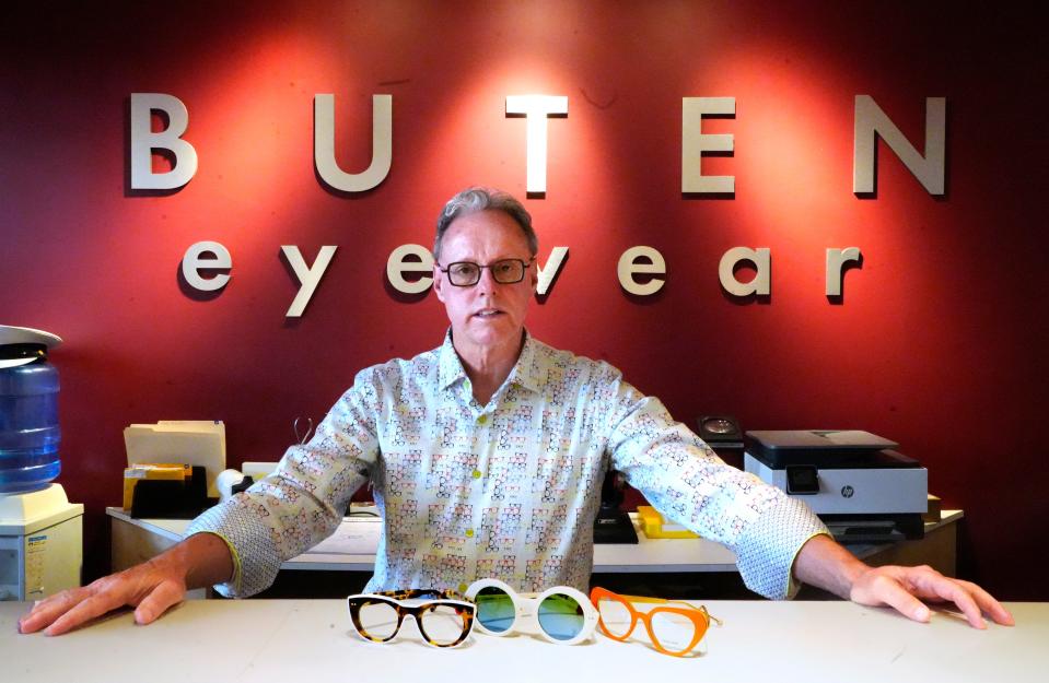 Mark Buten owns Buten Eyewear on the main floor of The Westin Cincinnati hotel.