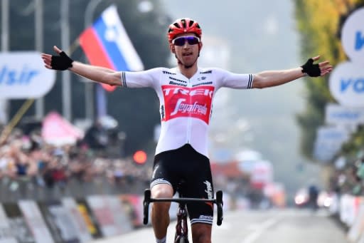 Dutch rider Bauke Mollema wins his first 'Monument' race in the Tour of Lombardy