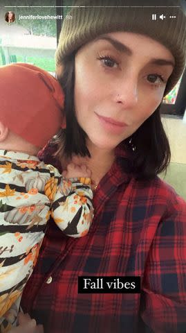 Jennifer Love Hewitt/instagram Jennifer Love Hewitt with her son Aidan.