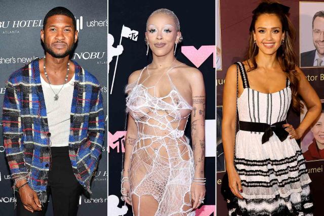 Doja Cat and Jessica Alba Attend Usher's “My Way” Las Vegas Residency — and  Both Receive a Sweet Serenade