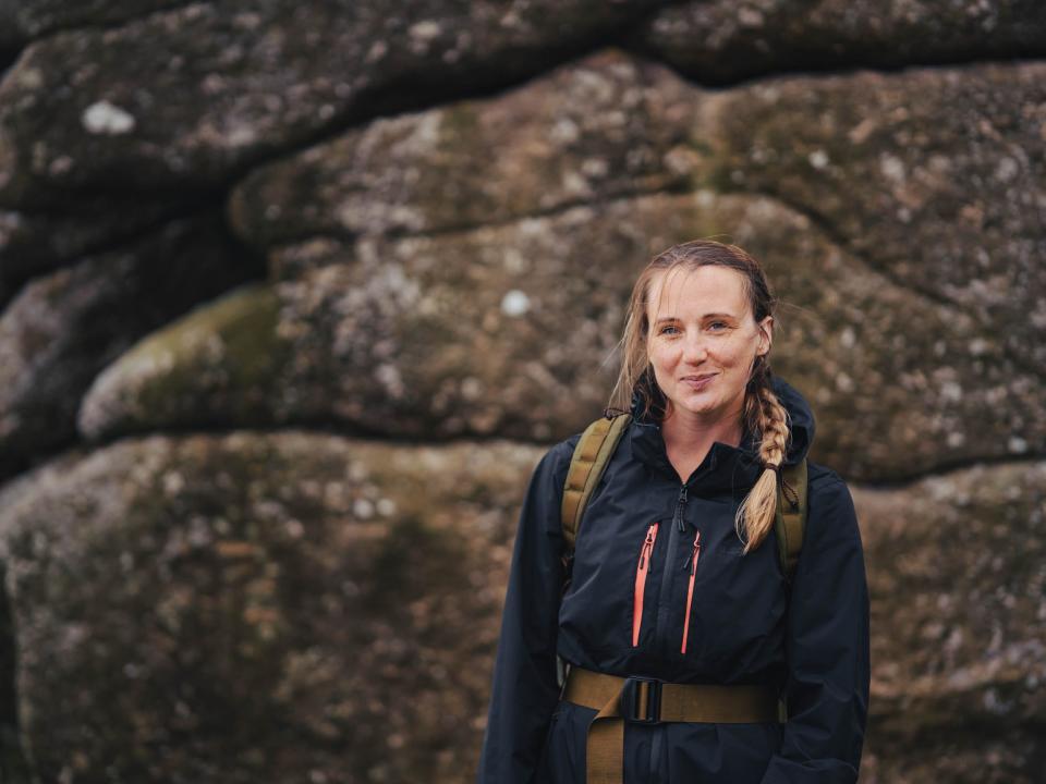 Rachel at Dartmoor.