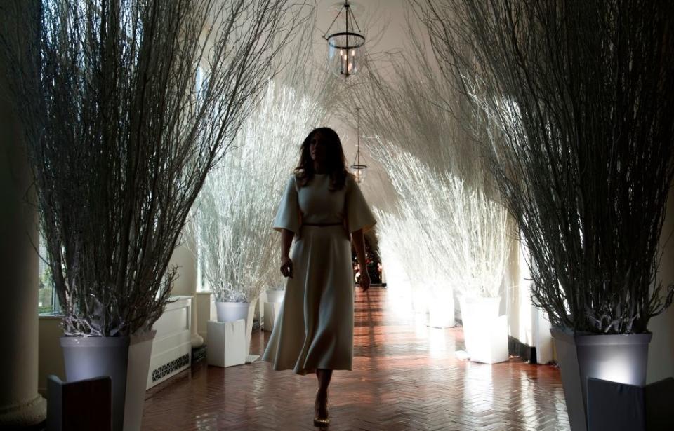 Melania Trump And Jill Biden's White House Christmas Decorations Couldn ...