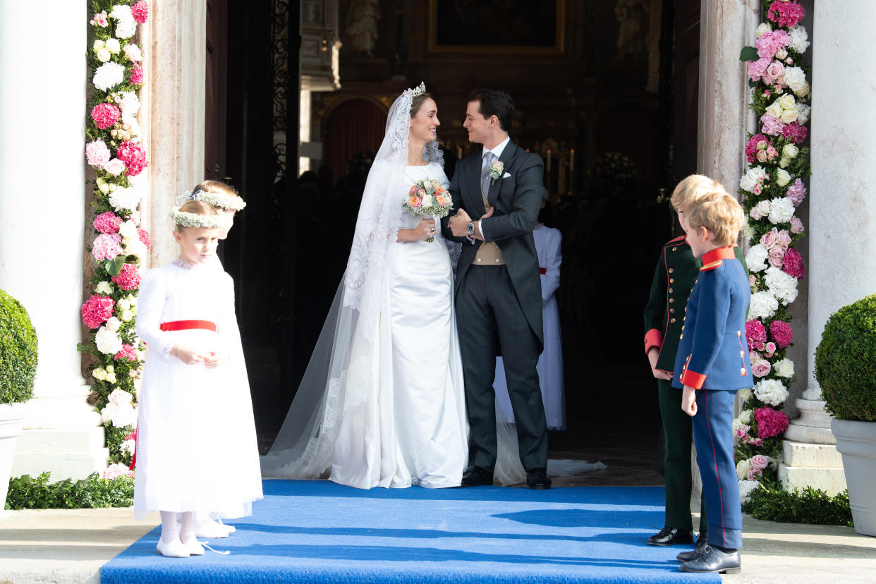 Am Wochenende haben sich Sophie Herzogin von Württemberg und Maximilien d‘Andigné das Jawort gegeben. (Bild: David Nivière/Getty Images)