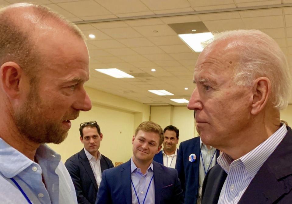 Eric Paquette and Joe Biden - Credit: Via Instagram