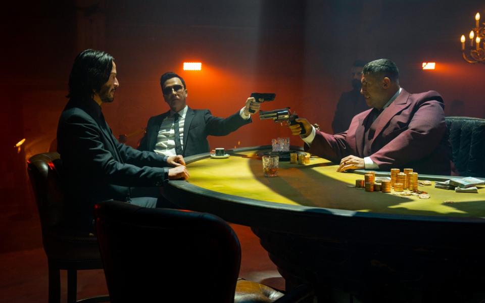 Keanu Reeves, Donnie Yen and Scott Adkins in John Wick: Chapter 4 - Murray Close/Lionsgate