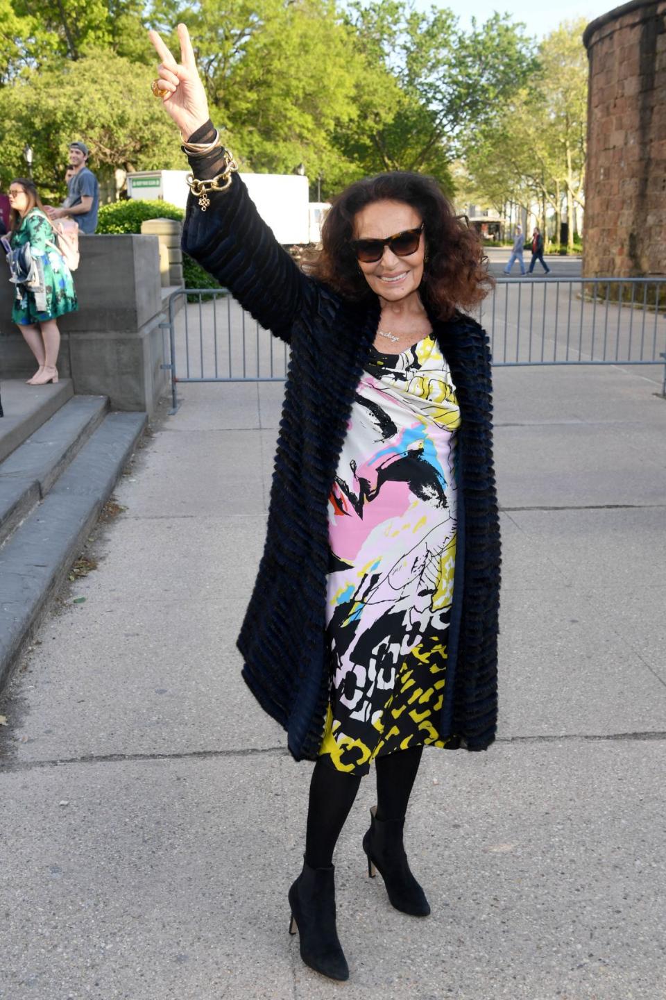 Diane von Furstenberg at the Statue of Liberty Museum opening ceremony, May 15. - Credit: Shutterstock