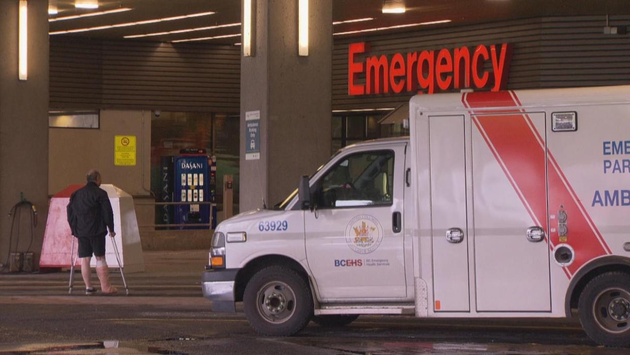The emergency department at Vancouver General Hospital on Sunday. Recent research highlighted by a UBC medical students report showed nearly half of the patients in B.C.'s emergency rooms end up there because they couldn't access a family doctor. (CBC - image credit)