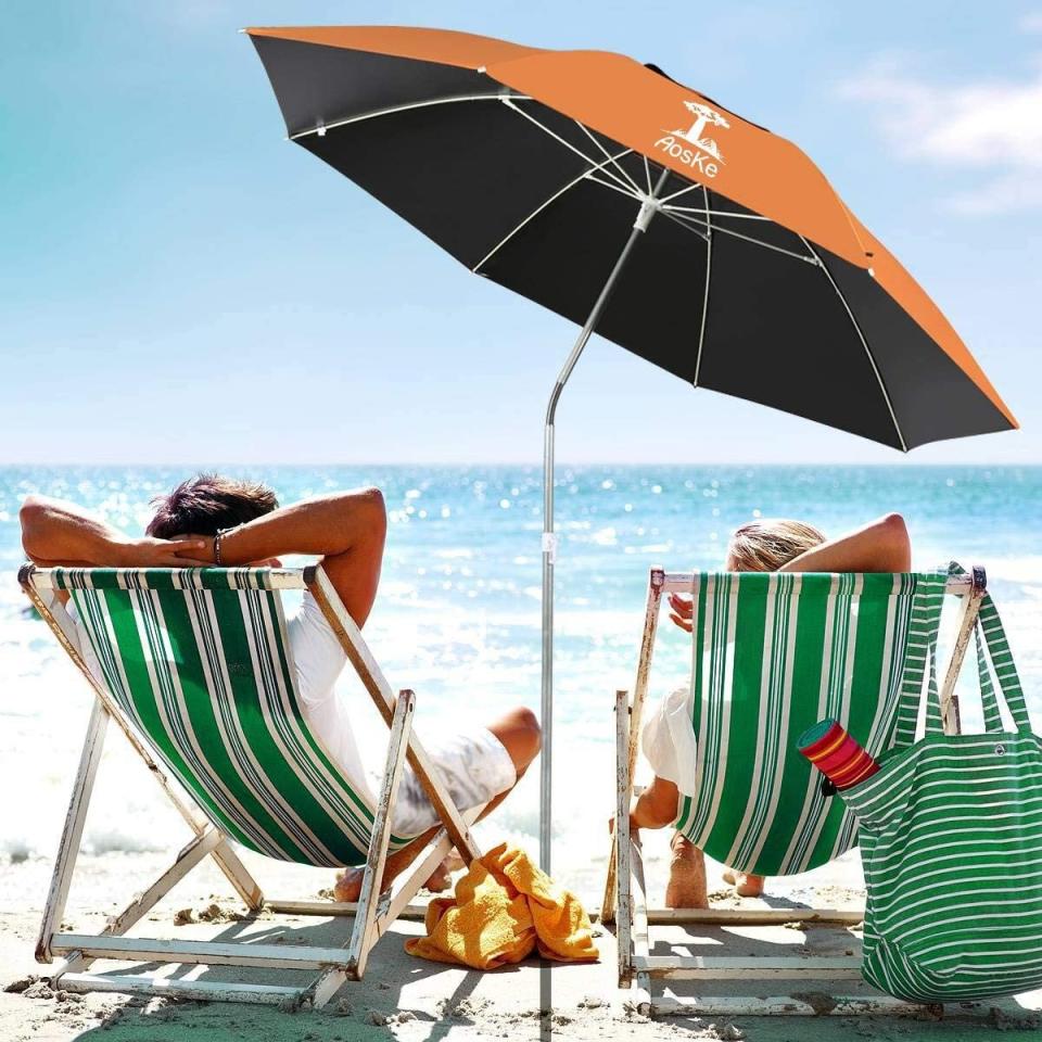 AosKe Portable Sun Shade Beach Umbrella