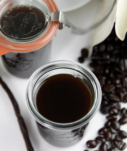 Homemade Coffee Liqueur Mason Jar