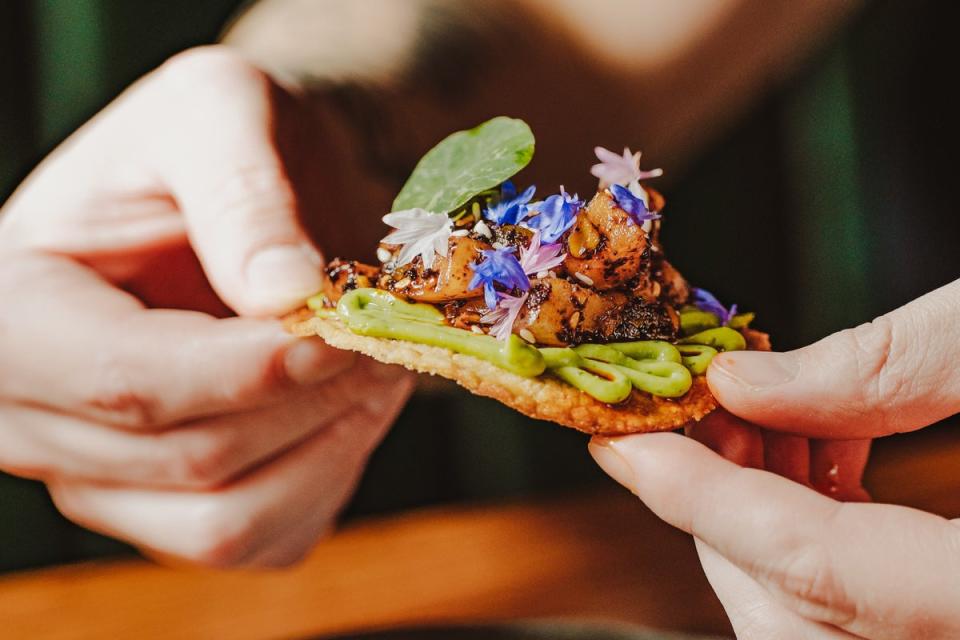 A tostada at El Bar De Cavita (Cavita)