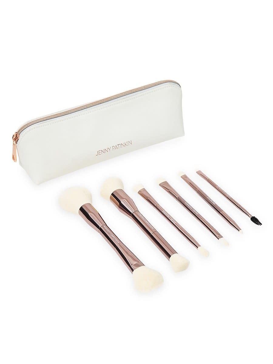 <p><a href="https://go.redirectingat.com?id=74968X1596630&url=https%3A%2F%2Fwww.shopbop.com%2Fdual-ended-make-brush-set%2Fvp%2Fv%3D1%2F1570055840.htm&sref=https%3A%2F%2Fwww.harpersbazaar.com%2Fbeauty%2Fmakeup%2Fg4737%2Fholiday-makeup-brush-sets%2F" rel="nofollow noopener" target="_blank" data-ylk="slk:Shop Now;elm:context_link;itc:0;sec:content-canvas" class="link rapid-noclick-resp">Shop Now</a></p><p>Women's Sustainable Luxury 6-Piece Dual-Ended Makeup Brush Set</p><p>shopbop.com</p><p>$150.00</p><span class="copyright">Jenny Patinkin</span>