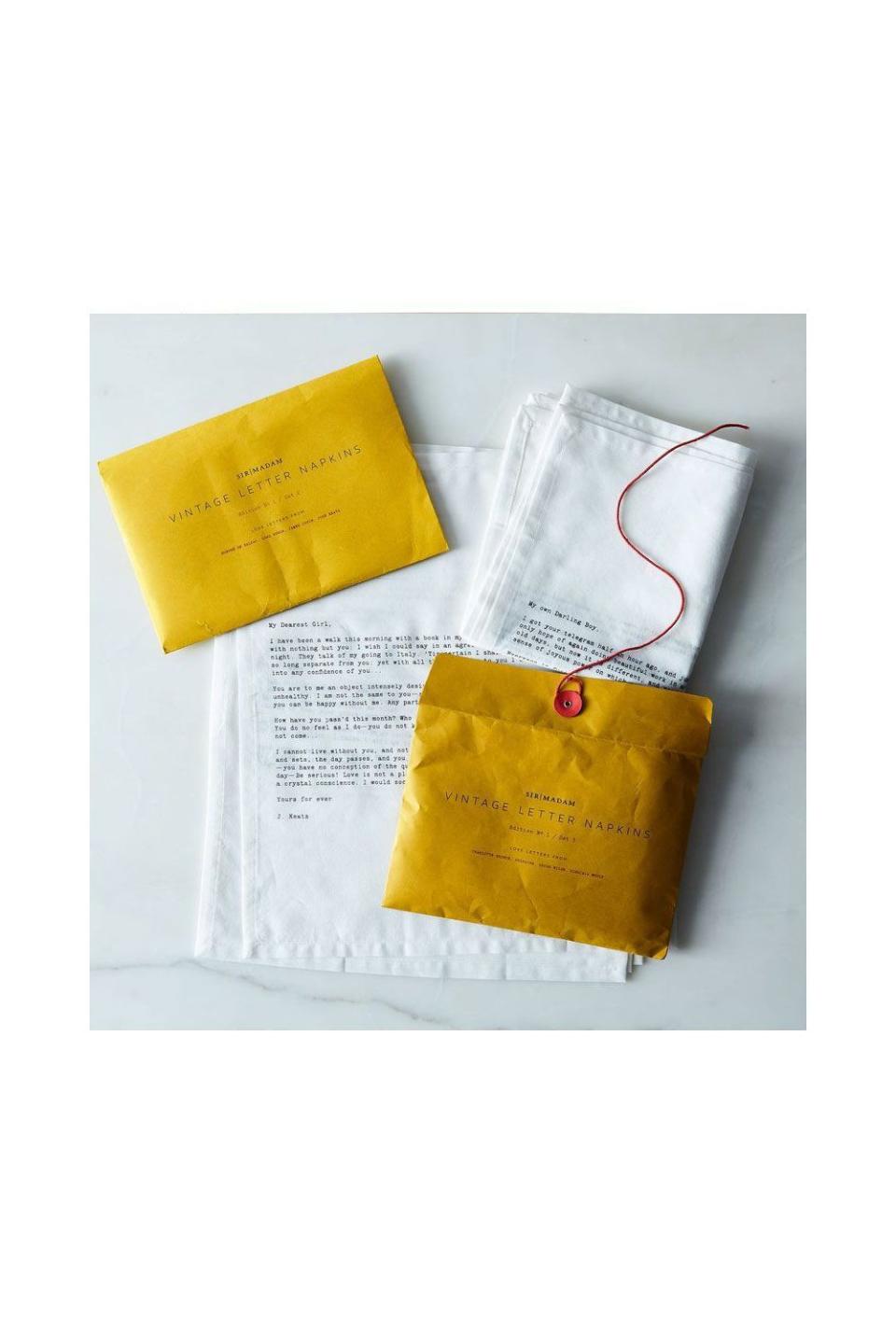 Vintage Love Letter Napkins