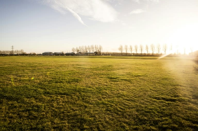 A November 26, 2015 shows the location in Vijfhuizen, near Amsterdam's Schiphol airport, where the Dutch will build a national memorial in tribute to the victims of Malaysia Airlines flight MH17, believed brought down by a missile