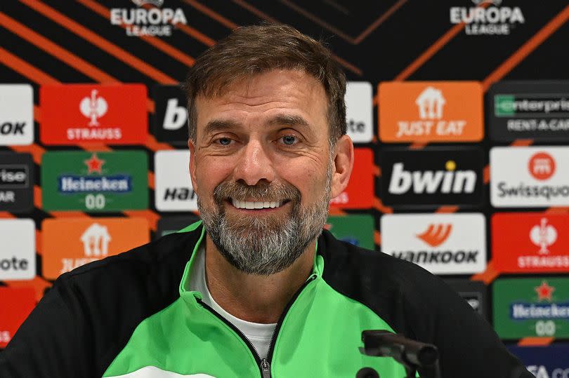 Liverpool manager Jürgen Klopp during his pre-Atalanta press conference.