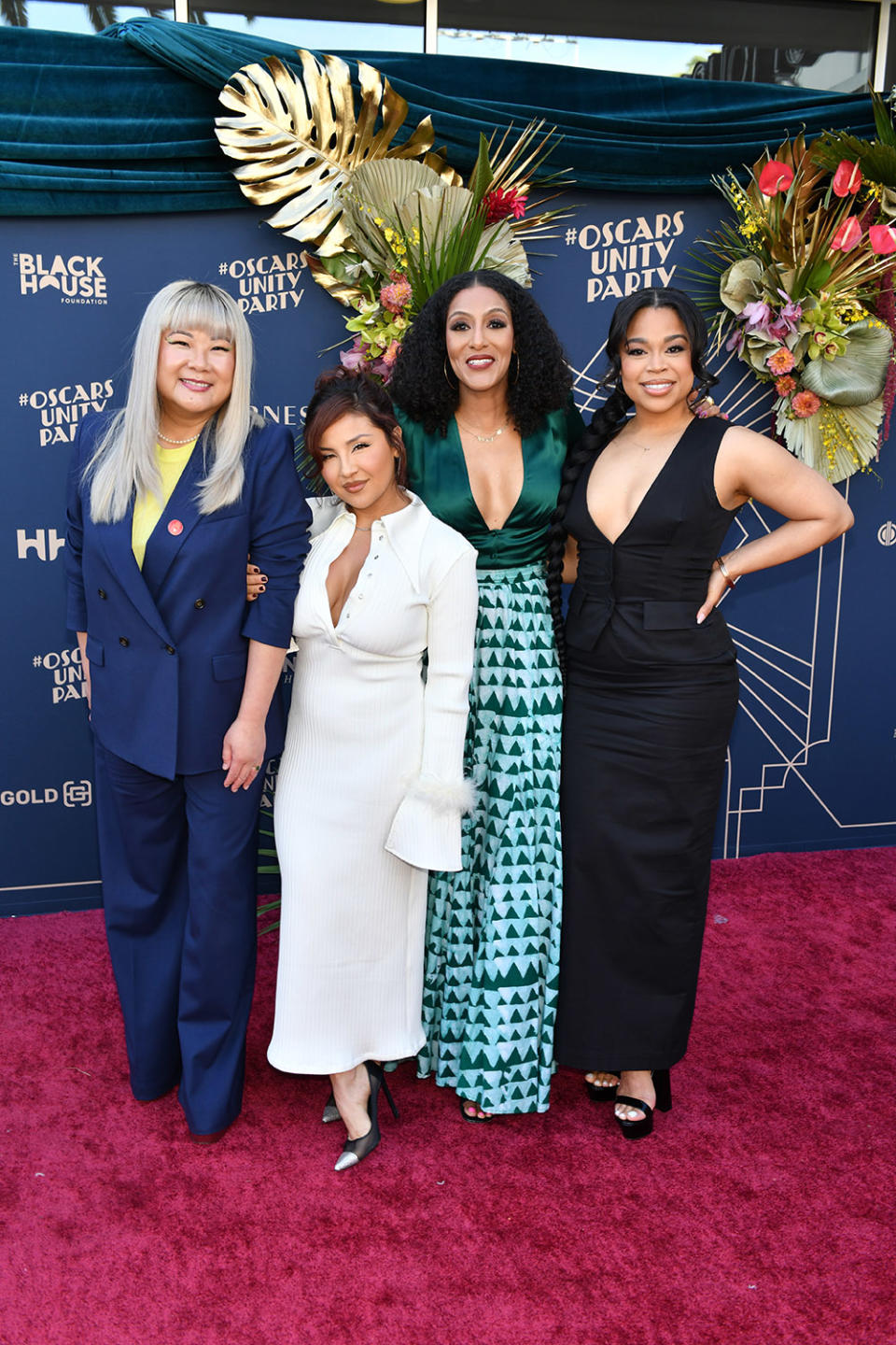 Jenny Yang, Annie Gonzalez, Sarah Jones, and Julissa Calderon attend The Latinx House Oscar Unity Watch Party at NeueHouse Los Angeles on March 10, 2024 in Hollywood, California.