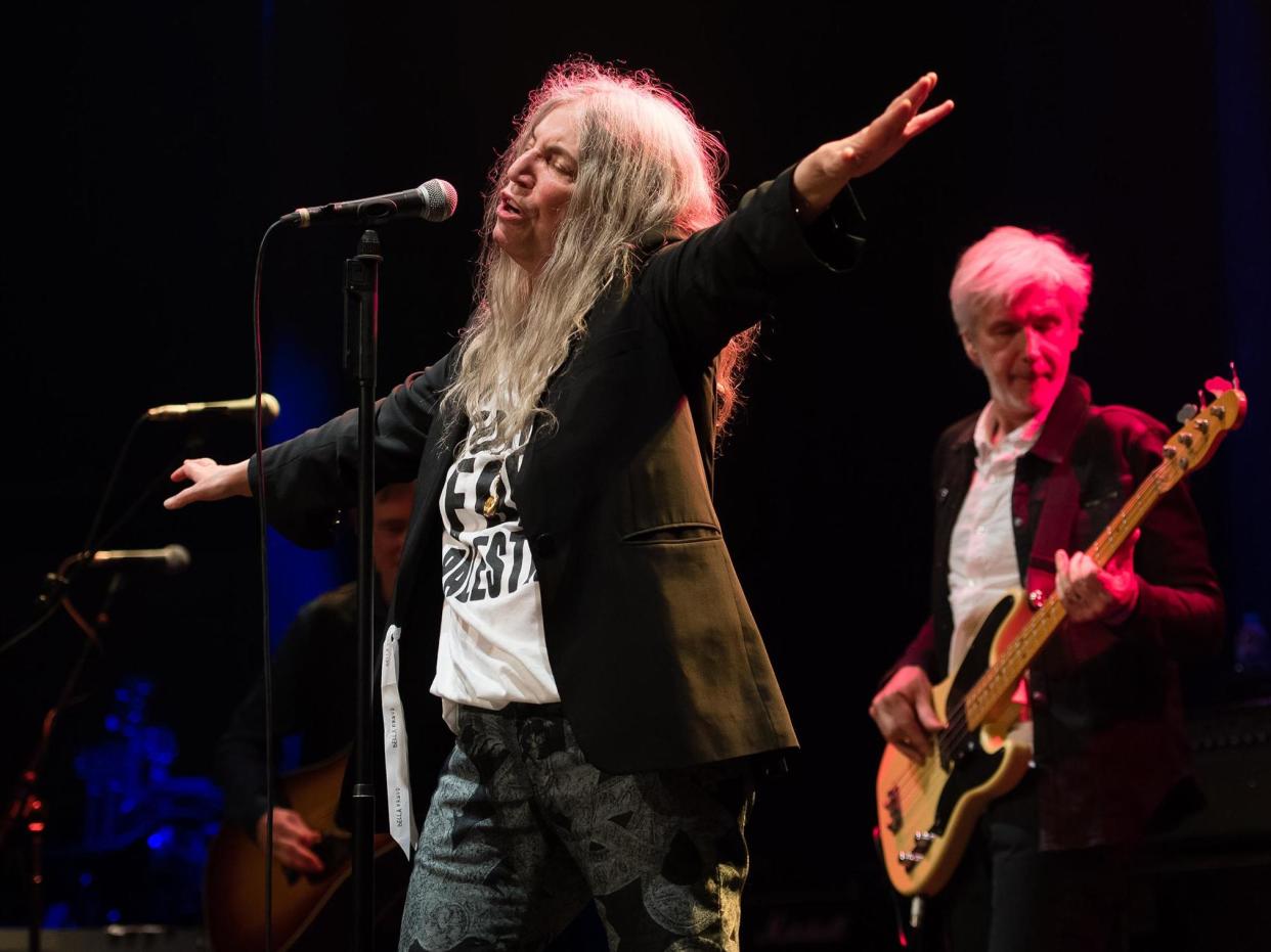 Patti Smith performs at the The Roundhouse on June 4, 2018 in London (Photo by Samir Hussein/Samir Hussein/Redferns): Samir Hussein/Redferns