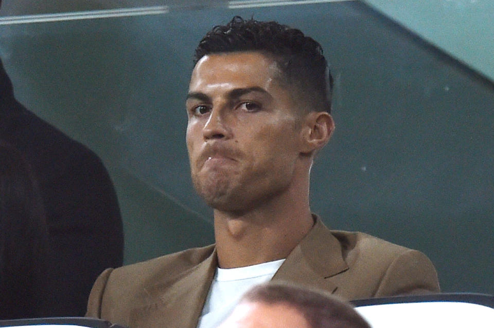 Cristiano Ronaldo during the Group H match of the UEFA Champions League between Juventus and BSC Young Boys at Allianz Stadium on October 2, 2018 in Turin, Italy.