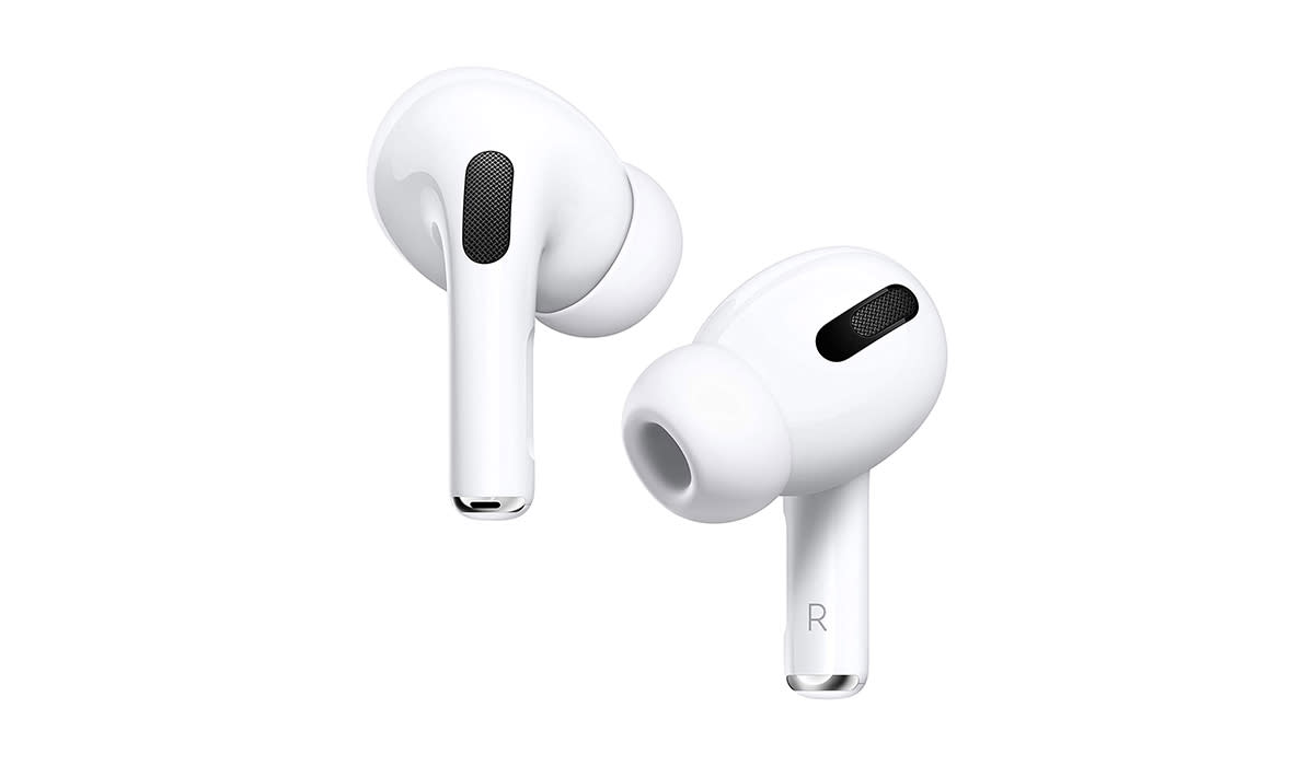 Pair of white Apple AirPod Pros