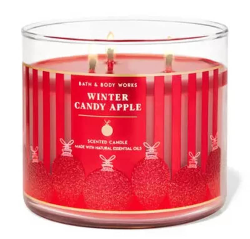 Winter Candy Apple 3-Wick Candle