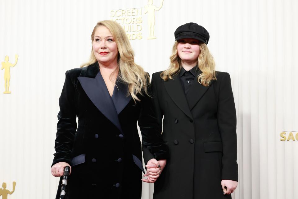 Christina Applegate and Sadie Grace LeNoble at the 29th Annual Screen Actors Guild Awards