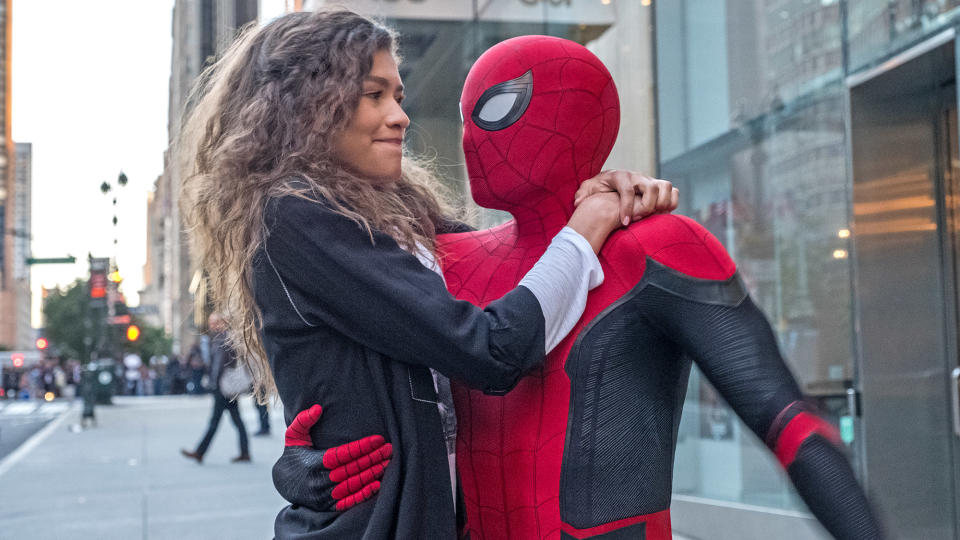 MJ and Spider-Man in Far From Home