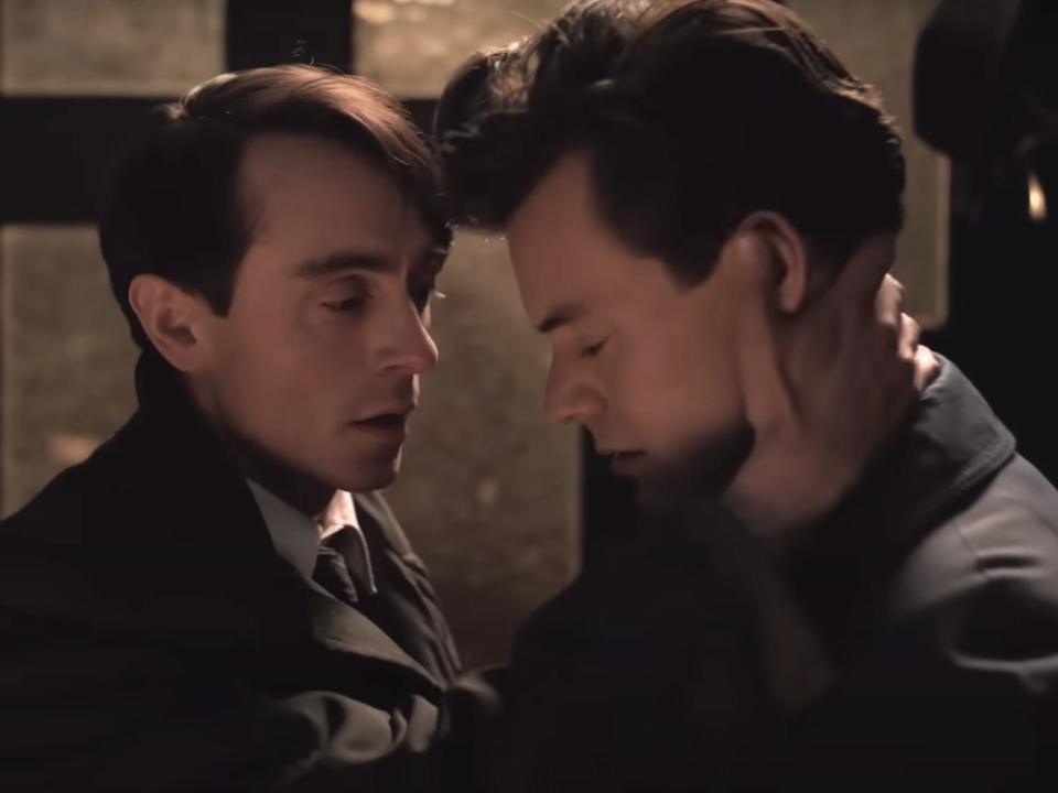 David Dawson and Harry Styles in "My Policeman."