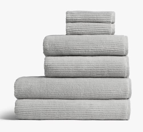 Peacock Alley Dark Gray Liam Essential Bath Towel -Wash