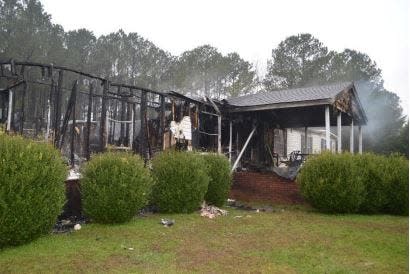 This home in Madison County was destroyed by an arsonist, according to the State Fire Marshal's Office.