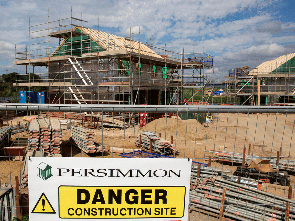 A Persimmon construction site: Reuters