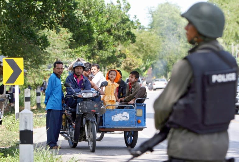 Thailand has been hit by a string of suspected rebel assaults since the killing of two suspected rebels by security forces