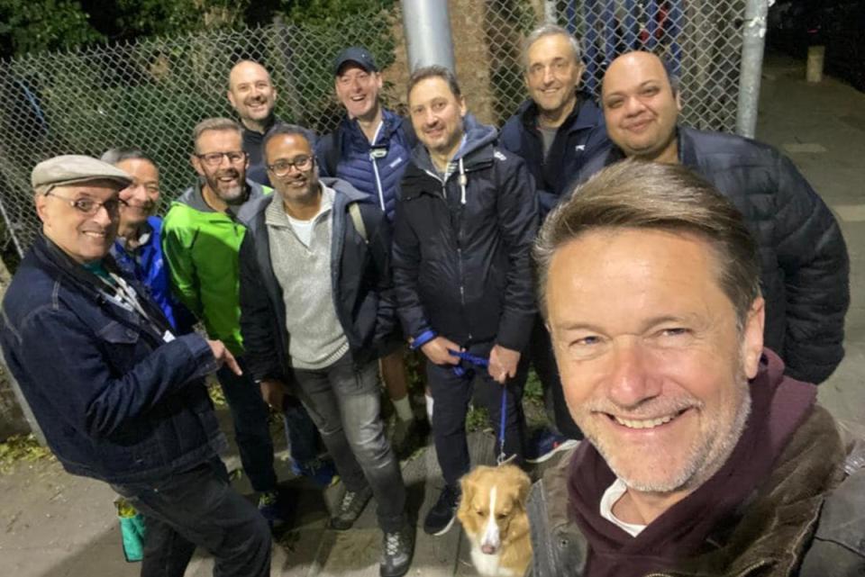 Members of the Finchley group out for a walk in October (The Proper Blokes Club/Facebook)