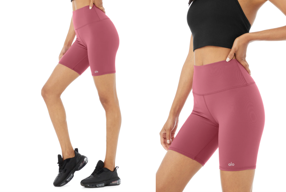 Alo Yoga 7-inch biker short. PHOTO: Alo Yoga