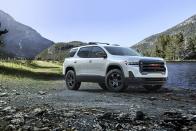 <p>Despite the AT4's standard all-terrain tires and all-wheel drive with a twin-clutch rear axle, it has no additional ground clearance or suspension fortification for tackling off-road terrain.</p>
